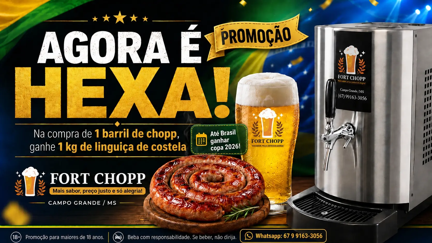 Promoção FortChopp Hexa